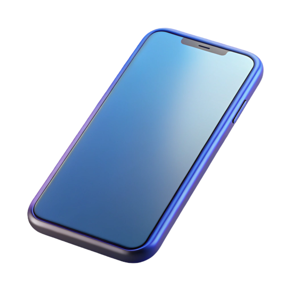 gorgeous classic Smartphone, modern, touchscreen, NO BACKGROUND with Transparent Background. fine detail png