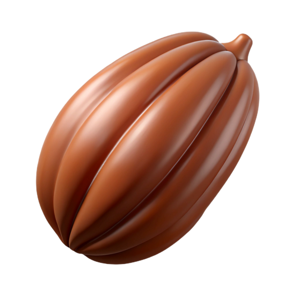 unparalleled tropical Cocoa bean pod NO BACKGROUND with Transparent Background. detailed png
