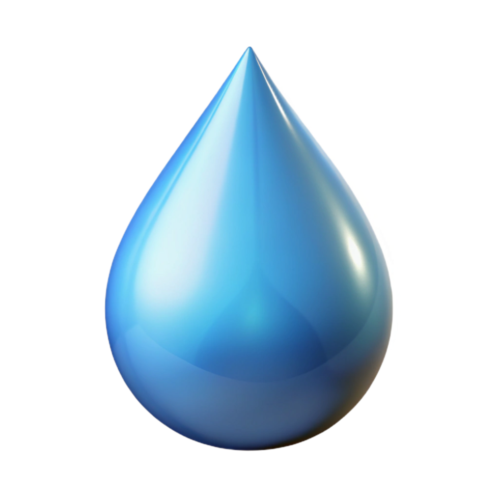 serene art deco Raindrop NO BACKGROUND with Transparent Background. artisan png