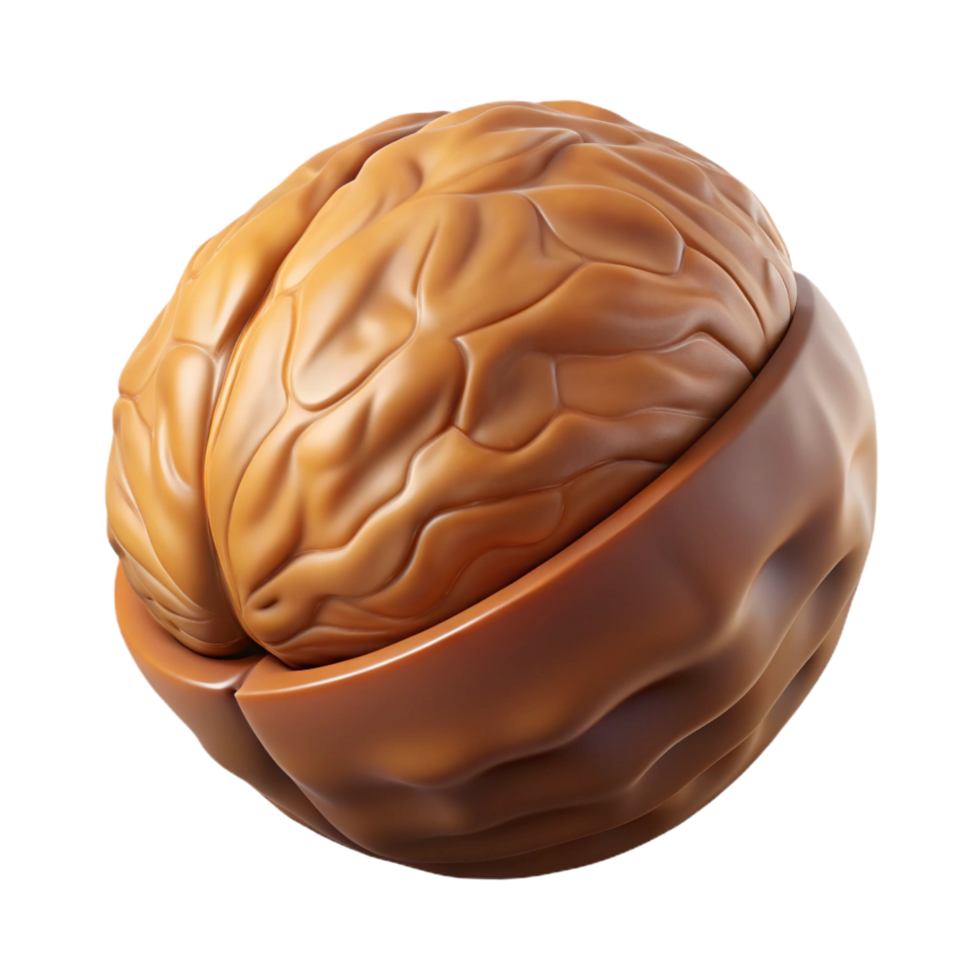 stunning unparalleled Walnut in shell NO BACKGROUND with Transparent Background. png
