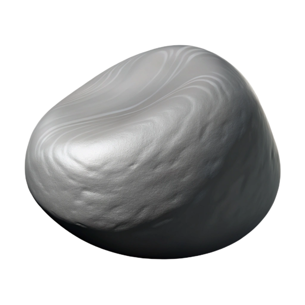 quintessential industrial Smooth river stone, gray. NO BACKGROUND with Transparent Background. ultra HD png