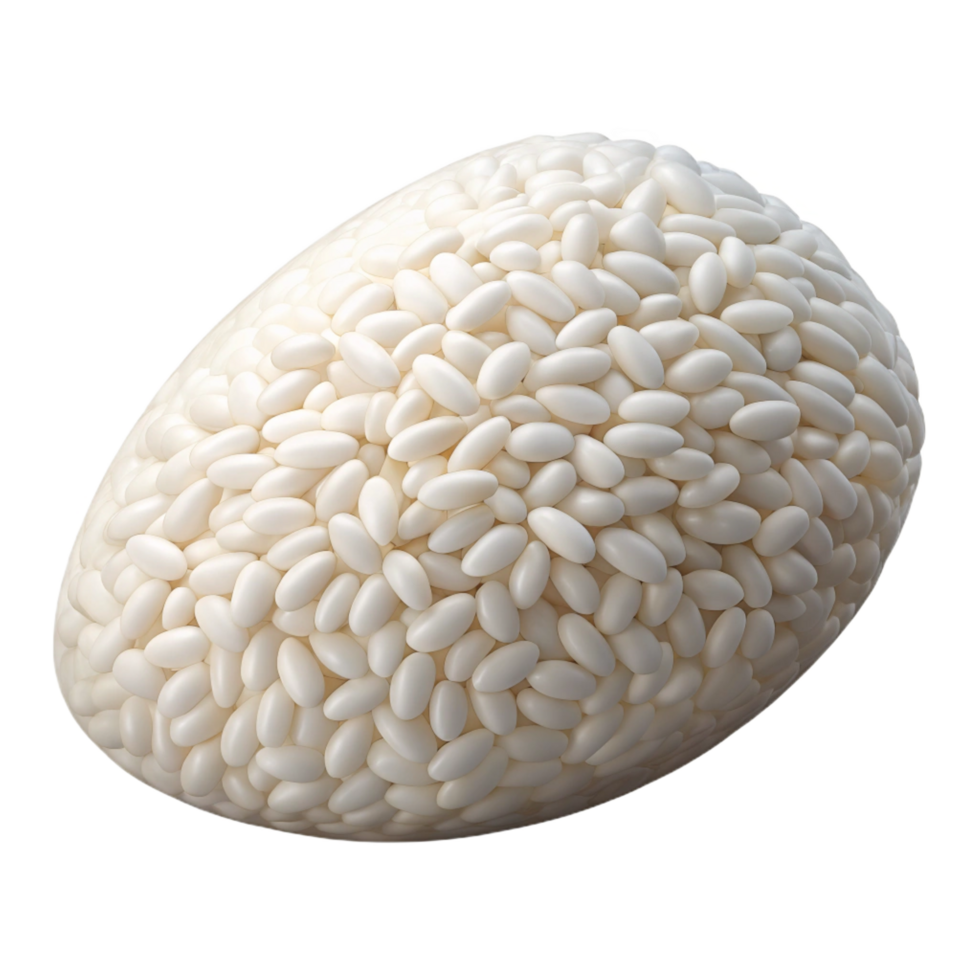 romantic breathtaking Single grain of rice, white. NO BACKGROUND with Transparent Background. handcrafted png