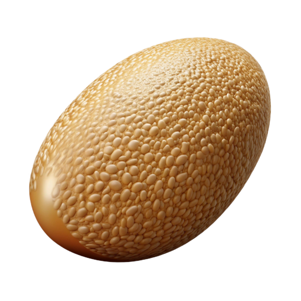 striking classic Sesame seed, single. NO BACKGROUND with Transparent Background. ultra HD png