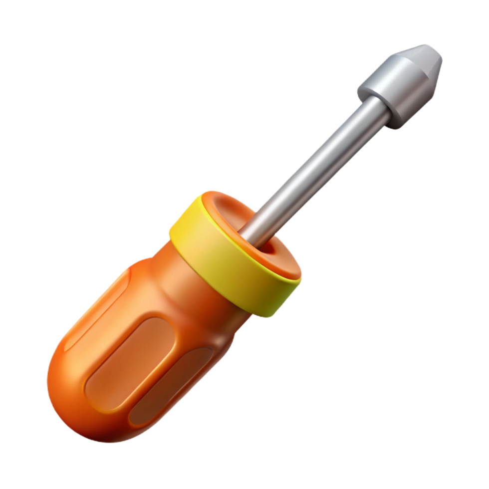 wonderful industrial Screwdriver NO BACKGROUND with Transparent Background. masterfully captured png