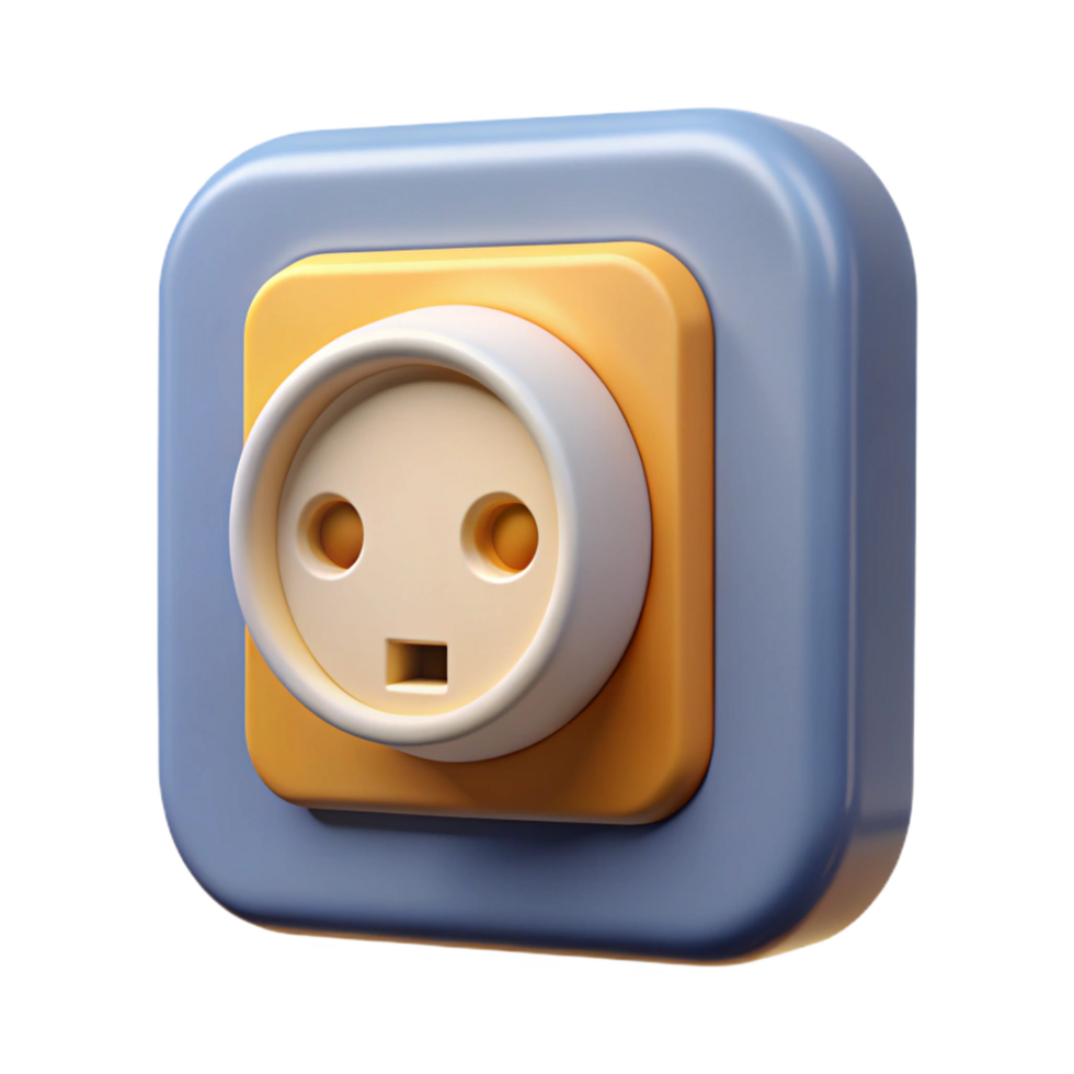 splendid harmonious geometric Electrical outlet NO BACKGROUND with Transparent Background. exclusive png