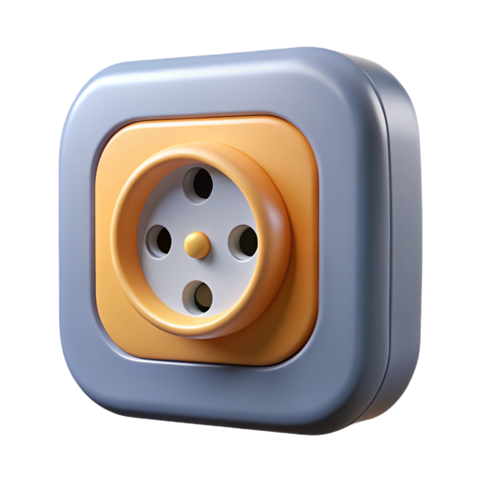 peaceful gorgeous Electrical outlet NO BACKGROUND with Transparent Background. refined png