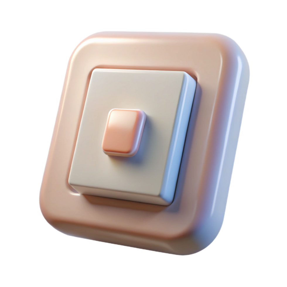 signature creative Light switch NO BACKGROUND with Transparent Background. refined png