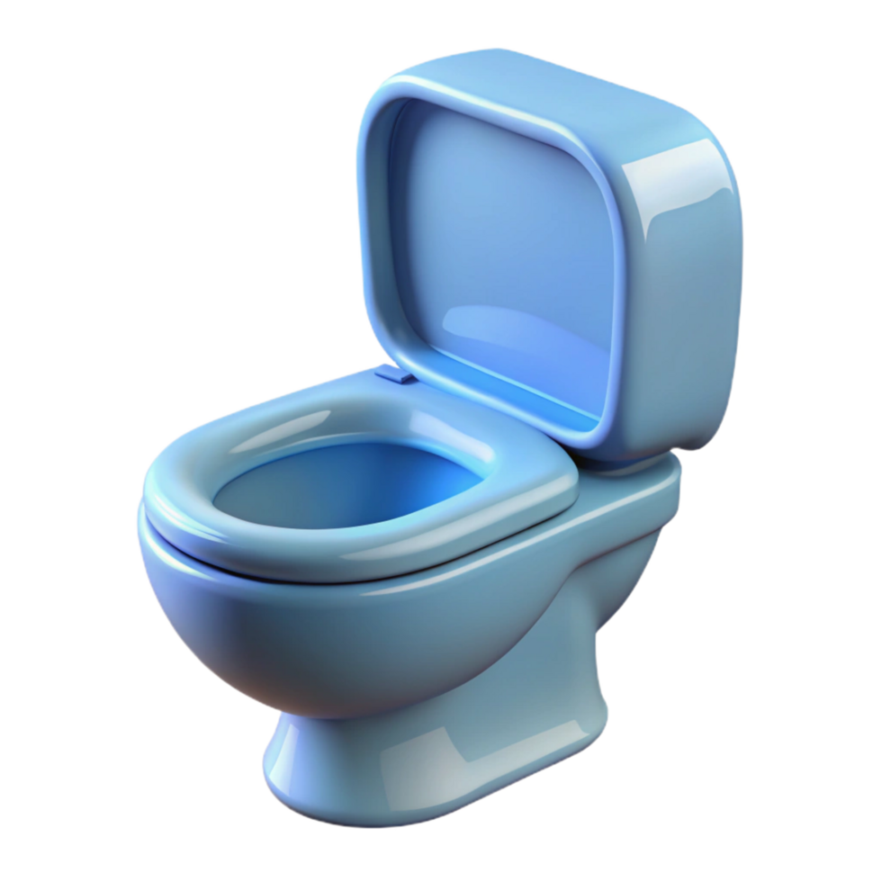 intense spectacular Toilet NO BACKGROUND with Transparent Background. 8K png