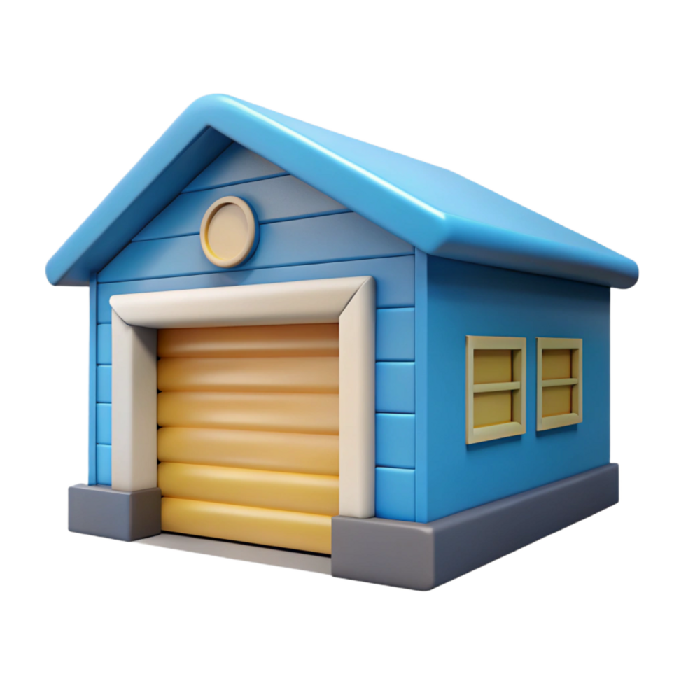 striking vintage Garage door NO BACKGROUND with Transparent Background. refined png