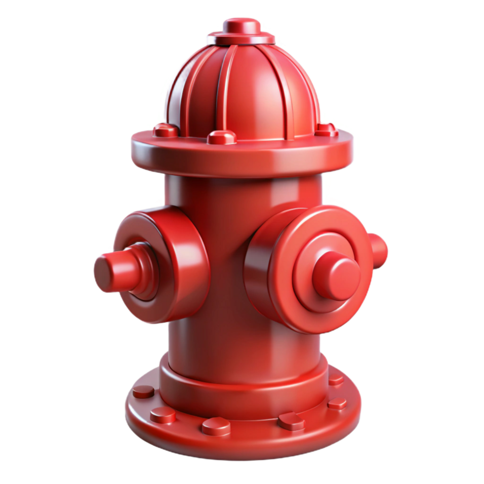 striking dreamy minimalist Fire hydrant NO BACKGROUND with Transparent Background. original png