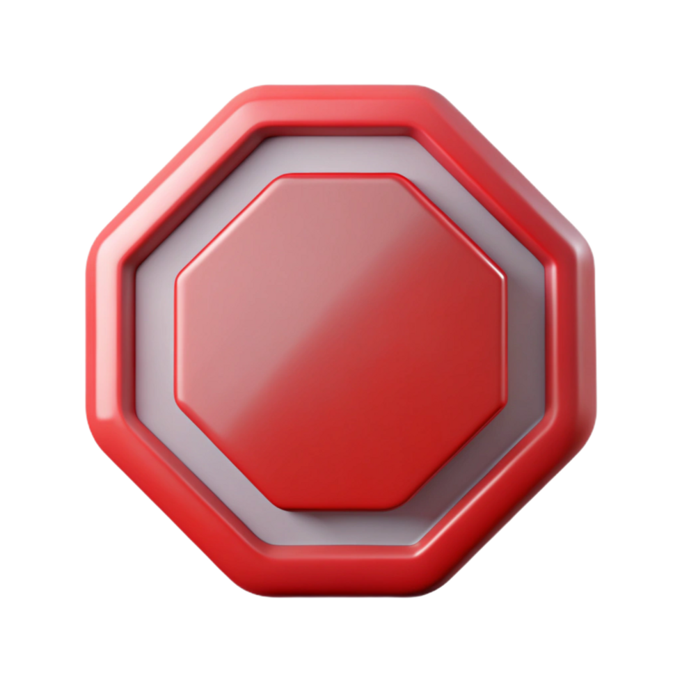tranquil hypnotic Stop sign NO BACKGROUND with Transparent Background. ultra HD png