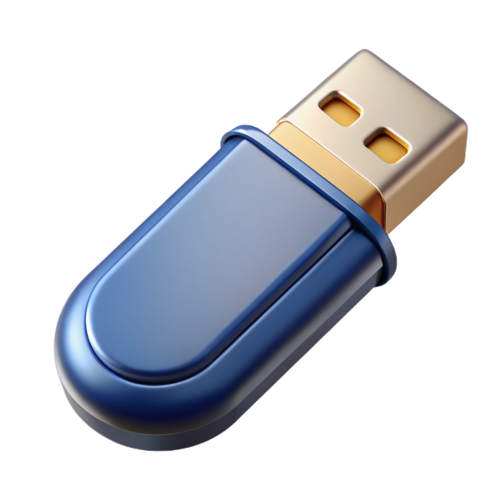 peaceful hypnotic USB flash drive with metal casing. NO BACKGROUND with Transparent Background. perfect clarity png