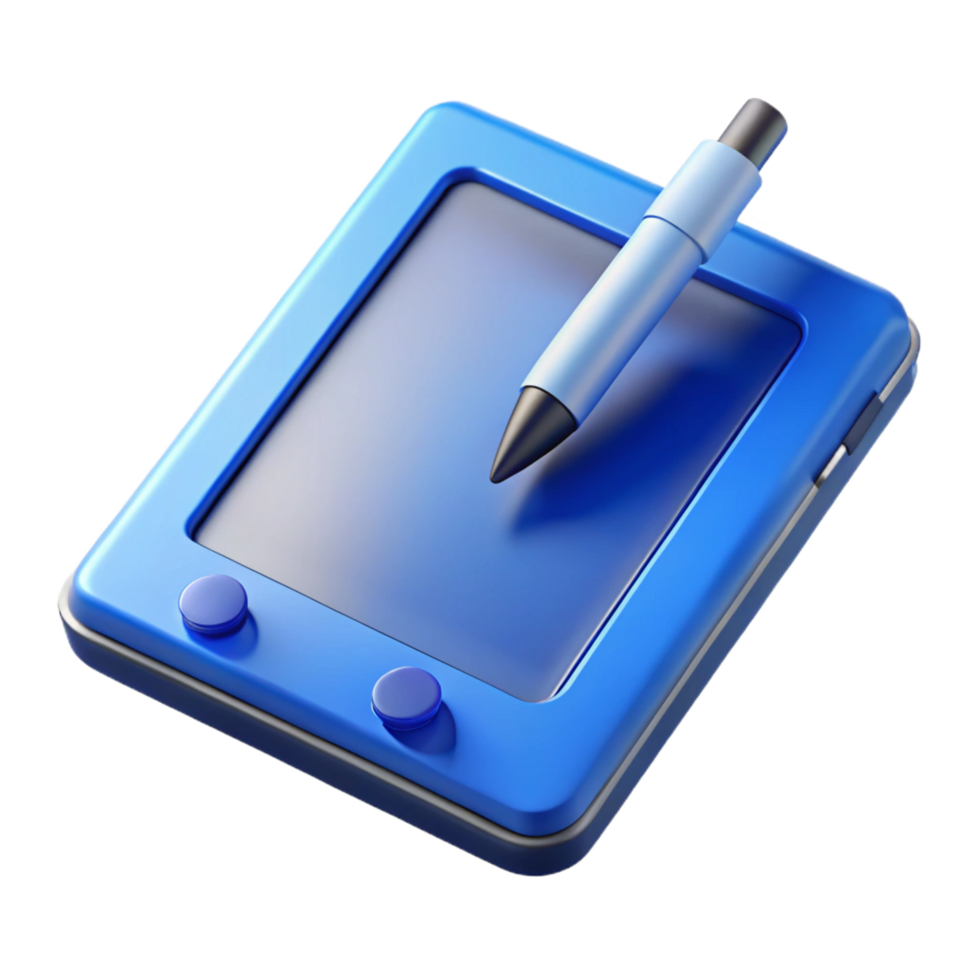 picturesque energetic victorian Tablet computer with stylus pen. NO BACKGROUND with Transparent Background. luxury png