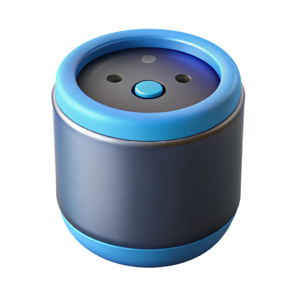 memorable gothic Smart speaker with voice assistant activated. NO BACKGROUND with Transparent Background. high resolution png