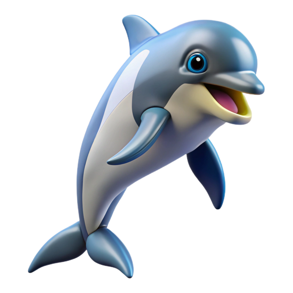 iconic minimalist A playful Pacific White-sided Dolphin, jumping, NO BACKGROUND with Transparent Background. high resolution png