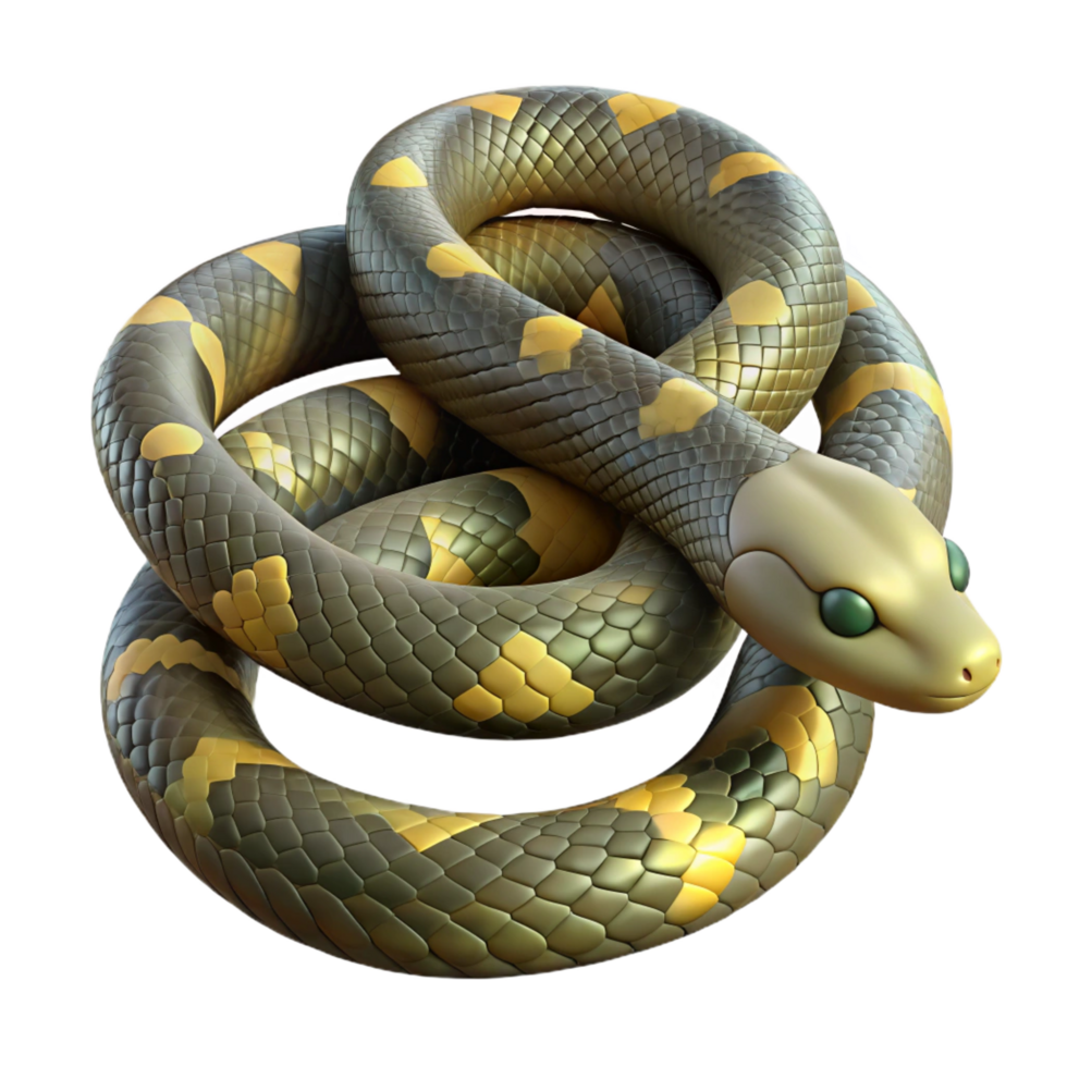 notable victorian A slithering Garter Snake, coiled, NO BACKGROUND with Transparent Background. impeccable png