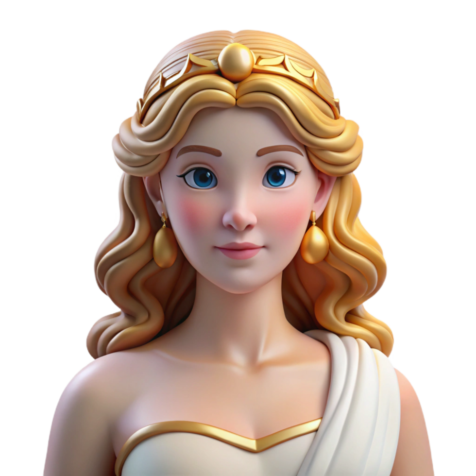 immaculate passionate rustic Aphrodite, goddess of love and beauty, elegant, NO BACKGROUND with Transparent Background. detailed png