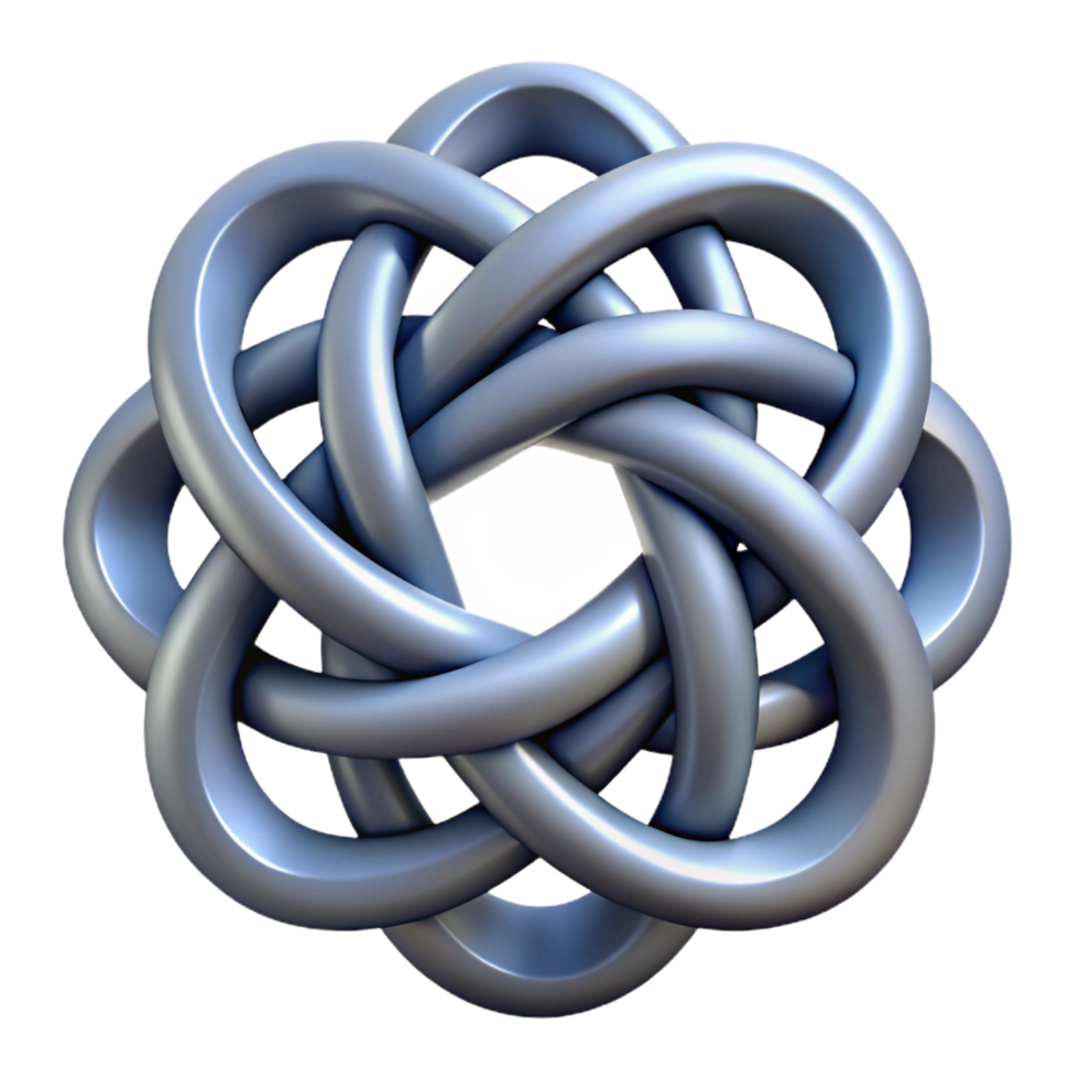 whimsical serene Celtic Knot, intricate design. NO BACKGROUND with Transparent Background. premium png