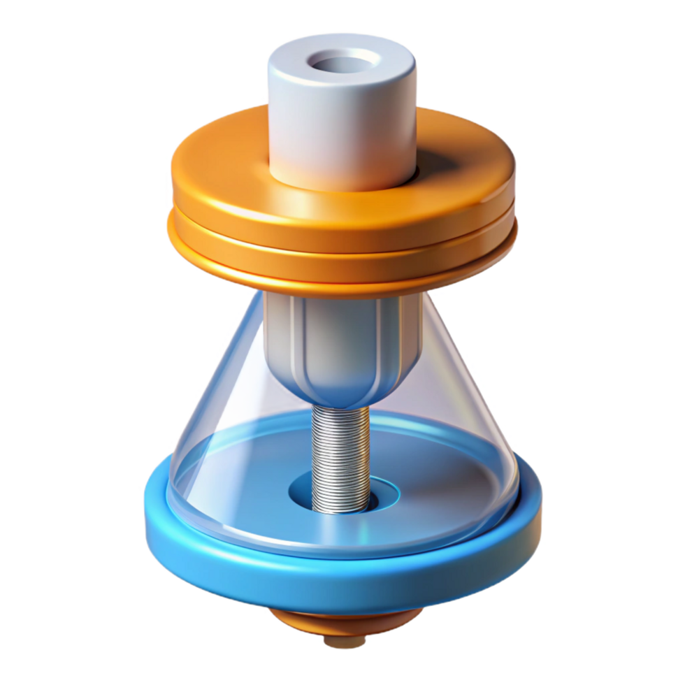 pristine exemplary 3D printer extruder nozzle NO BACKGROUND with Transparent Background. png
