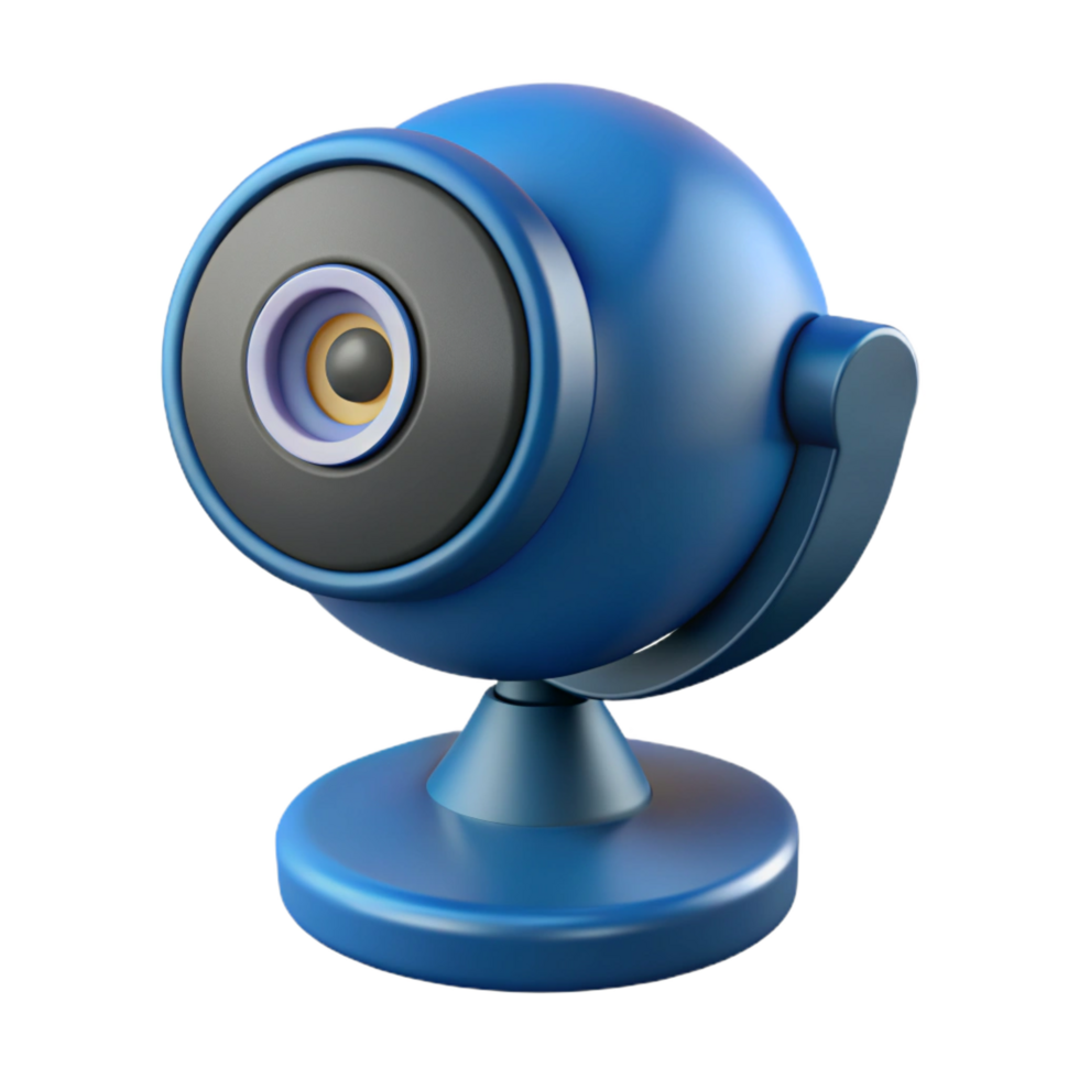 mysterious sumptuous Webcam with microphone attached NO BACKGROUND with Transparent Background. exclusive png