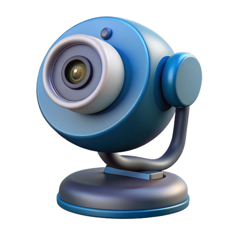 timeless impressionist Webcam with microphone attached NO BACKGROUND with Transparent Background. precision png