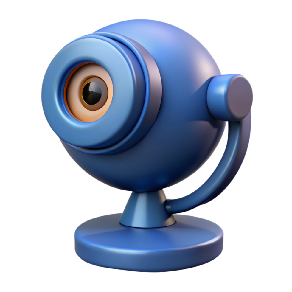 rare art deco Webcam with microphone attached NO BACKGROUND with Transparent Background. high resolution png