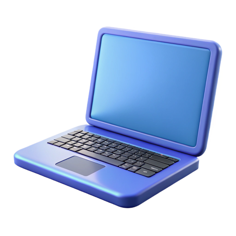 pristine mid-century Laptop with closed lid NO BACKGROUND with Transparent Background. impeccable png