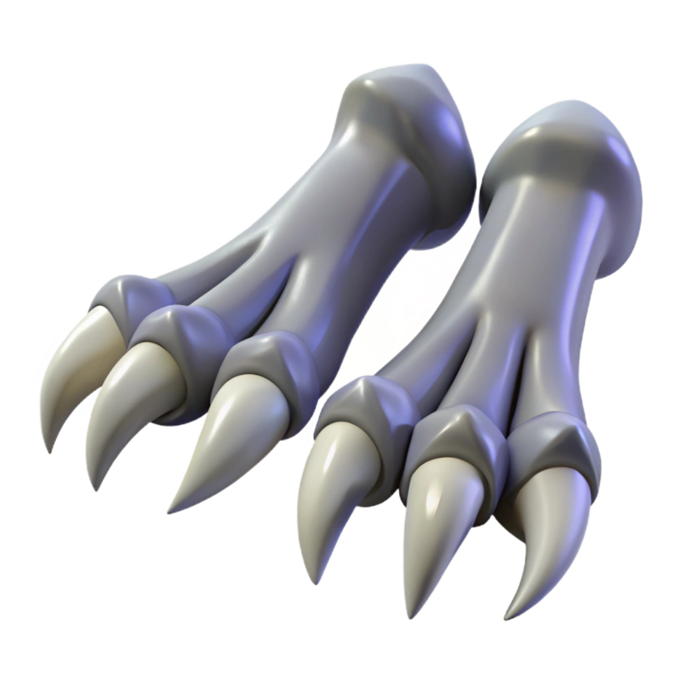 mysterious alluring A pair of clawed dragon feet, NO BACKGROUND with Transparent Background. top-tier png