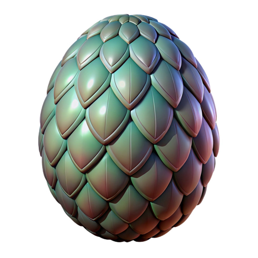 stunning signature A realistic rendering of a dragon egg with scales, NO BACKGROUND with Transparent Background. png