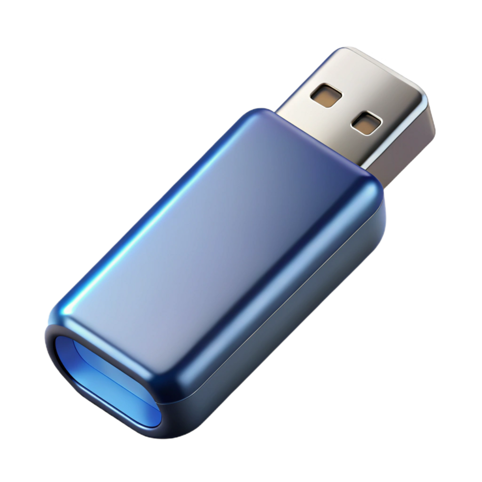 vibrant nostalgic bohemian USB flash drive with metallic casing NO BACKGROUND with Transparent Background. precision png