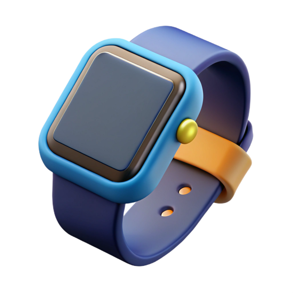 mesmerizing ethereal artistic Smartwatch with fitness tracking display NO BACKGROUND with Transparent Background. exclusive png