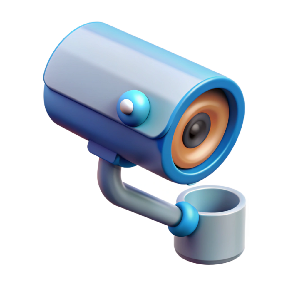 splendid reflective urban Security camera with motion detection NO BACKGROUND with Transparent Background. top-tier png