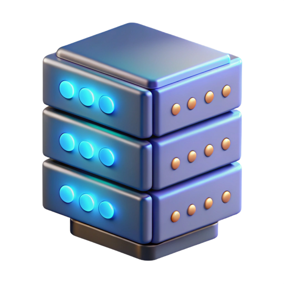 mesmerizing mid-century Server rack with blinking lights NO BACKGROUND with Transparent Background. elite png