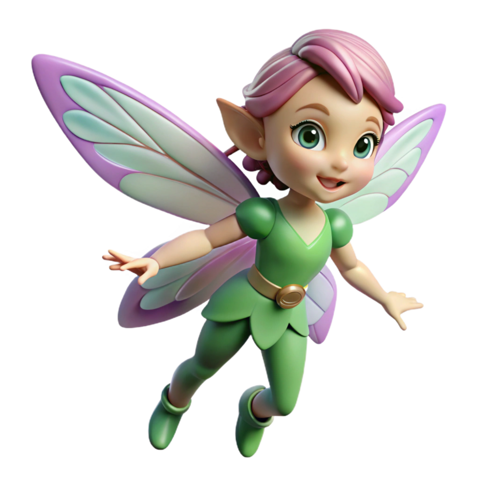 splendid victorian A playful pixie with shimmering wings. NO BACKGROUND with Transparent Background. elite png