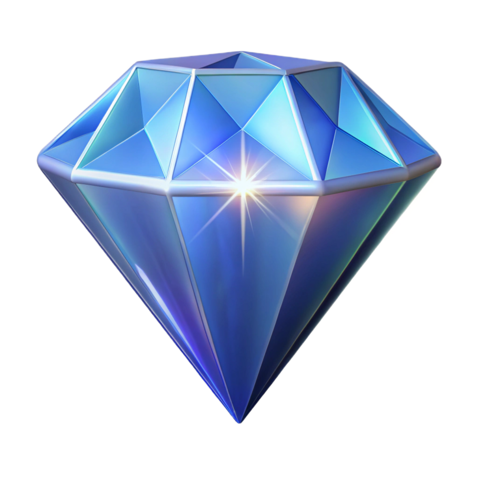 tranquil mesmerizing A single, sparkling diamond with magical properties. NO BACKGROUND with Transparent Background. ultra HD png