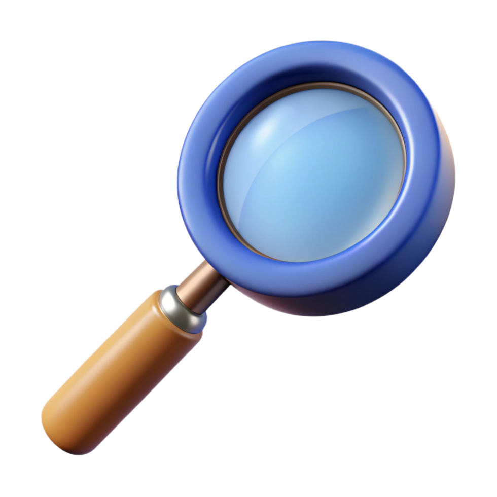 serene tranquil bohemian A magnifying glass, highly detailed, NO BACKGROUND with Transparent Background. elite png