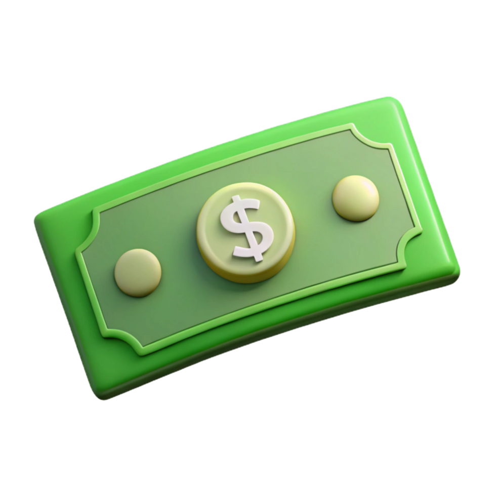 intense hypnotic A single dollar bill, highly detailed, NO BACKGROUND with Transparent Background. handcrafted png