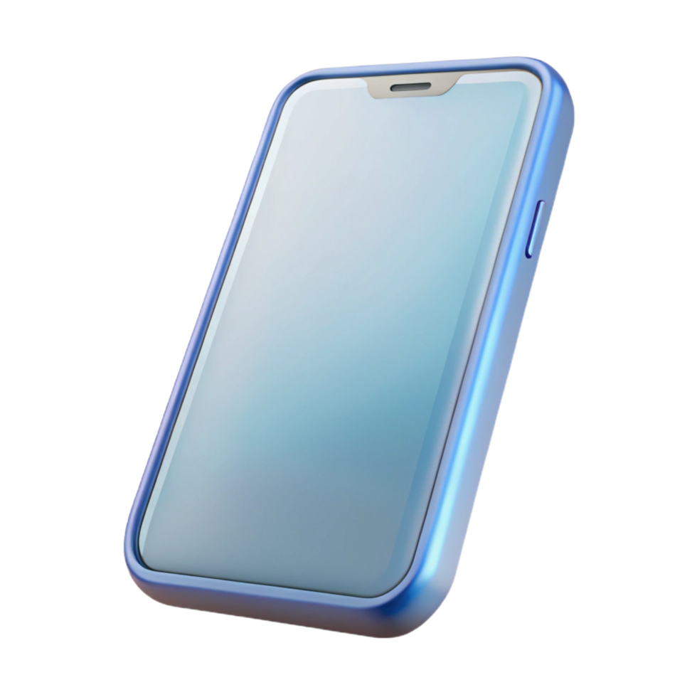 vibrant melancholic victorian A smartphone, generic and modern, NO BACKGROUND with Transparent Background. studio quality png