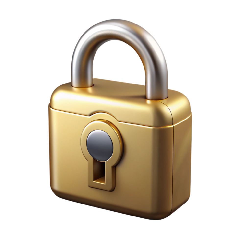 unforgettable rustic Lock, padlock, brass, NO BACKGROUND with Transparent Background. genuine png
