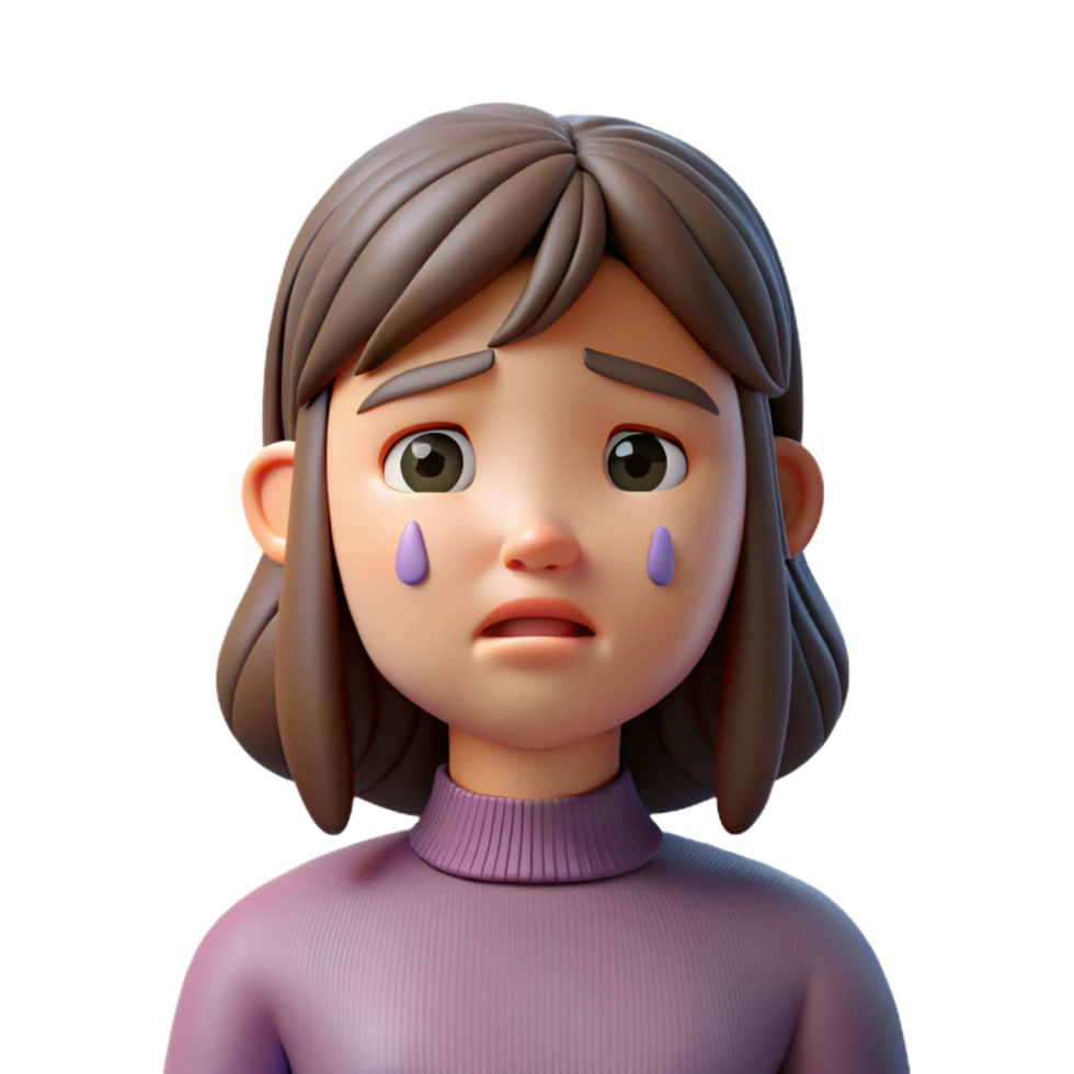 iconic bohemian Sad woman, tears in eyes, looking down, NO BACKGROUND with Transparent Background. sharp png
