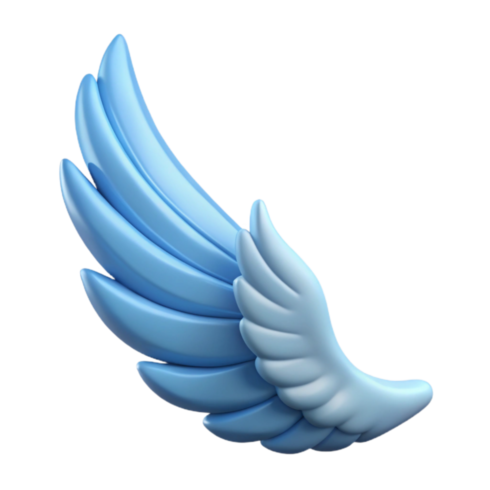 stunning gothic Pegasus wing, flight symbol, mythical item, NO BACKGROUND with Transparent Background. handcrafted png