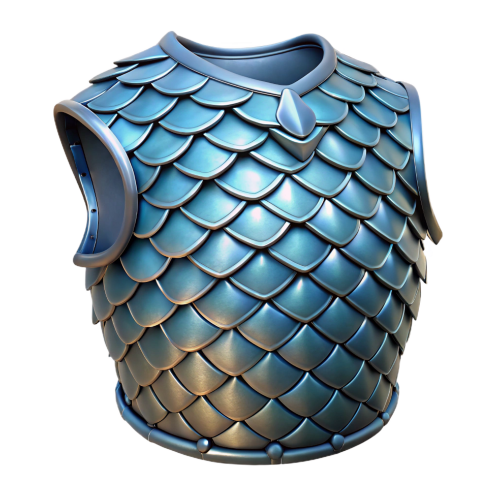stunning unforgettable Dragon scale, protective armor, mythical material, NO BACKGROUND with Transparent Background. png