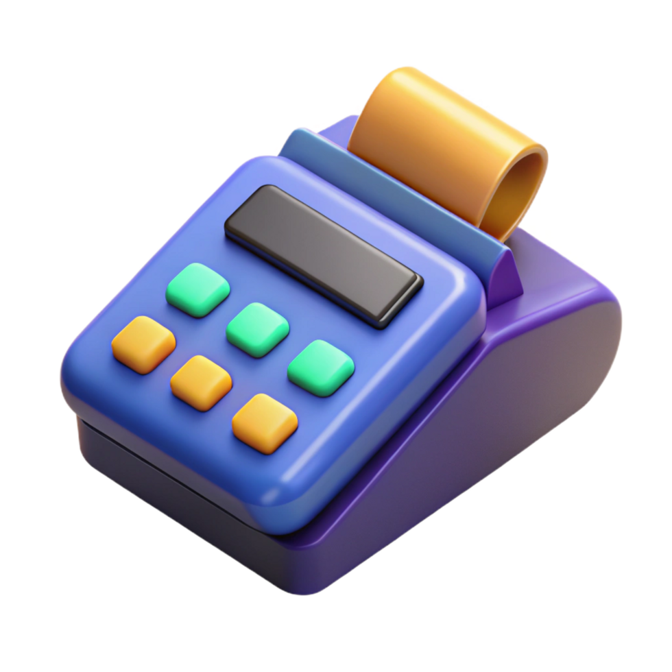 picturesque standout A credit card reader, electronic payment. NO BACKGROUND with Transparent Background. png