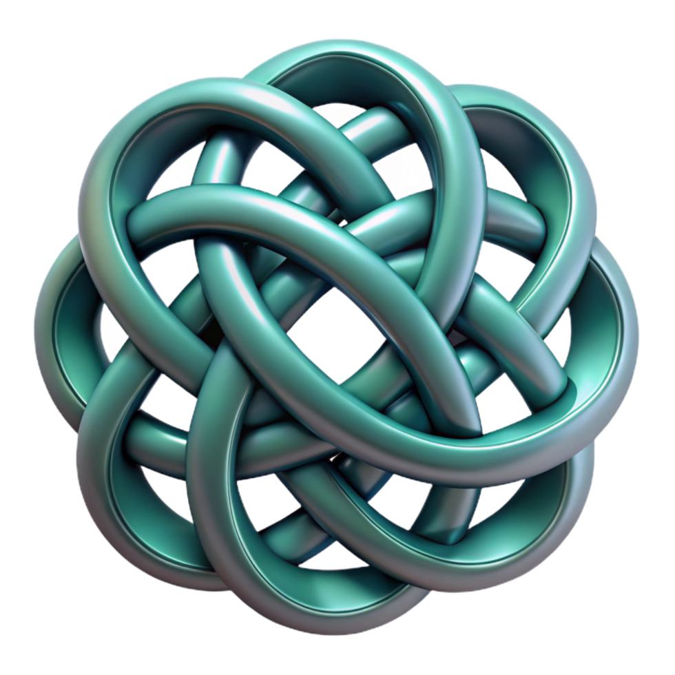 impressive classic Celtic knot, intricate design, NO BACKGROUND with Transparent Background. top-tier png