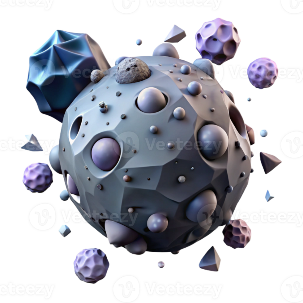 extraordinary modern Asteroid Field Densely Populated Cutout original png