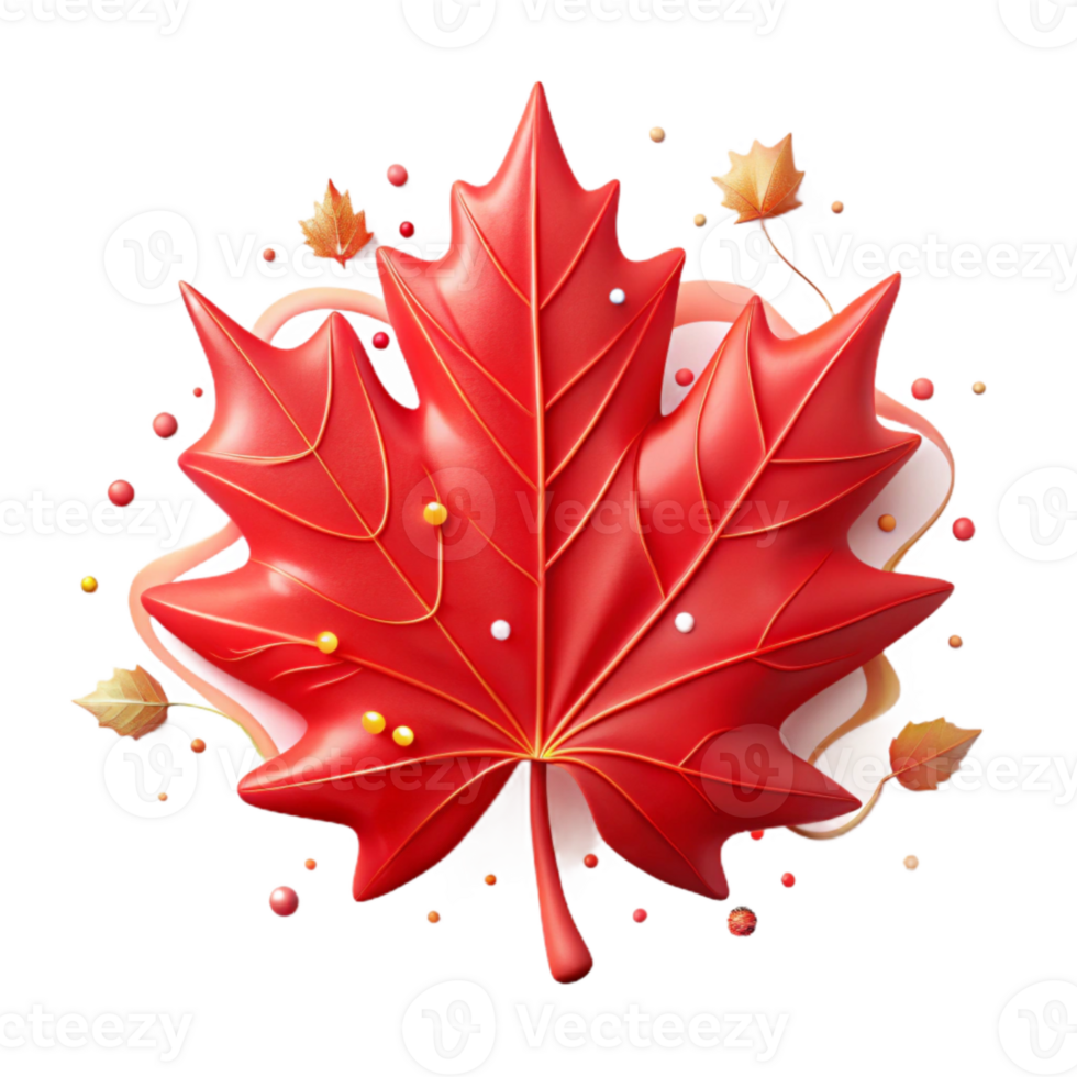 impressive abstract Brown Oak Leaf Isolated Fall Design high quality png