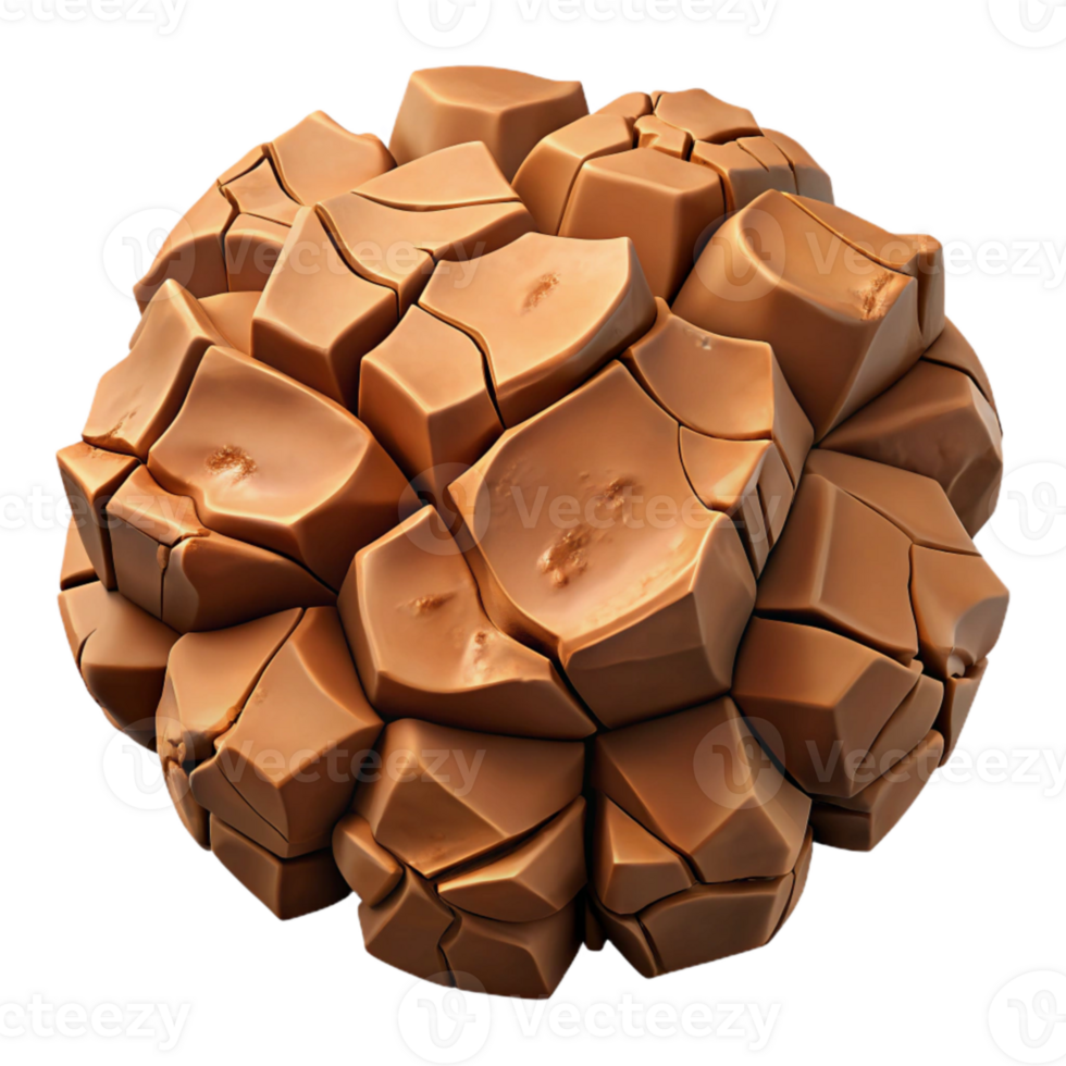 wonderful artistic Cracked Soil Texture Brown Hues Isolated genuine png