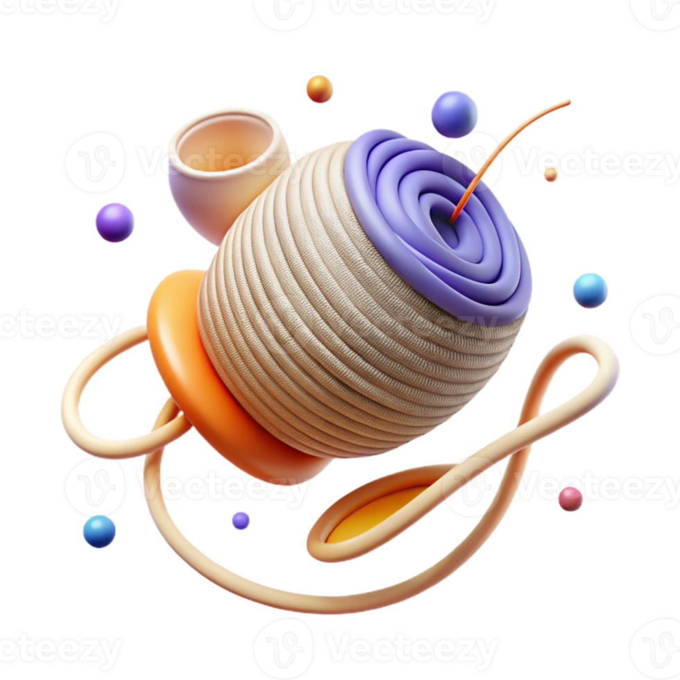 vibrant classic Curlicue Thread Design Isolated Decorative Element high quality png