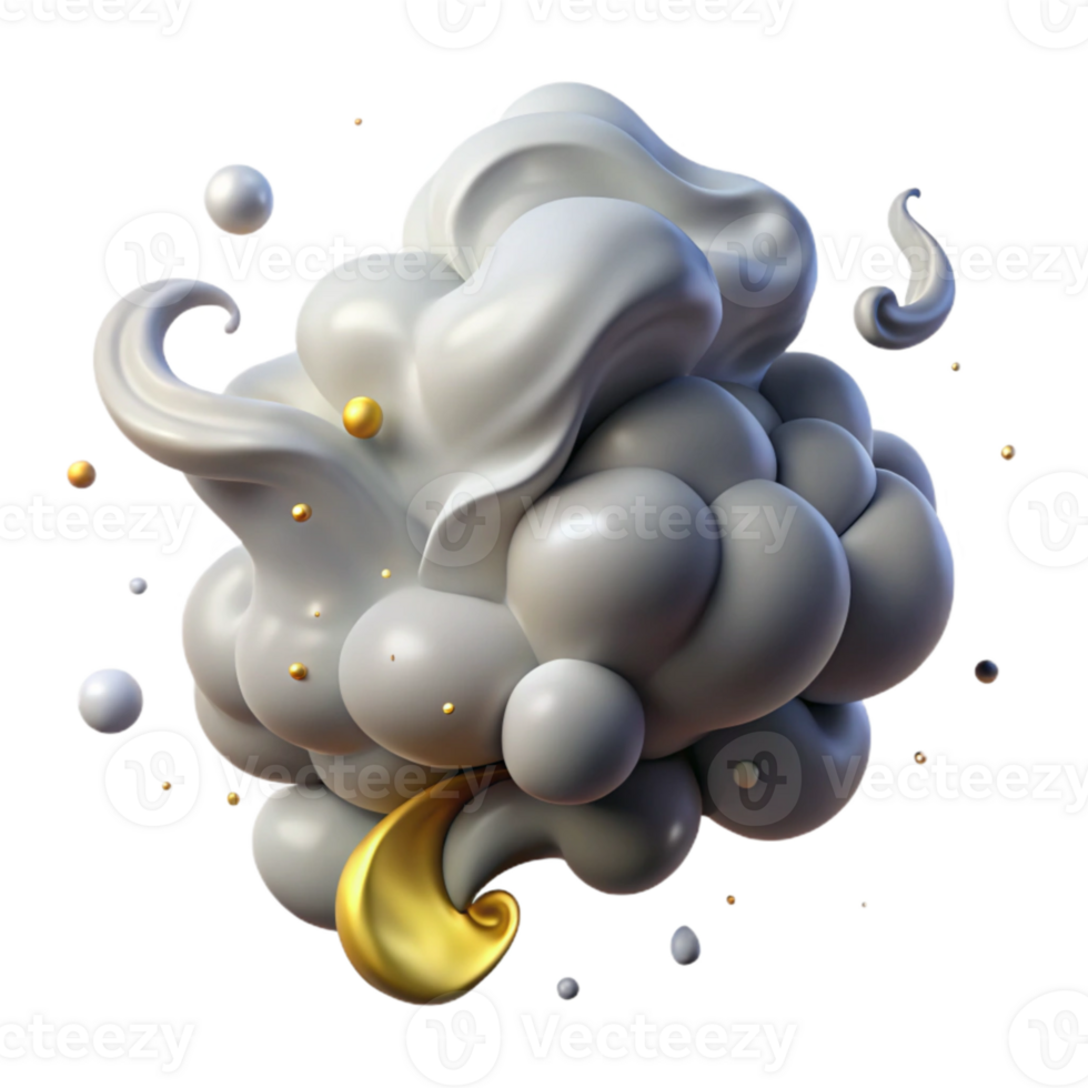 impressive vintage Curling Smoke Plume Whispering Winds Effect Cutout premium png