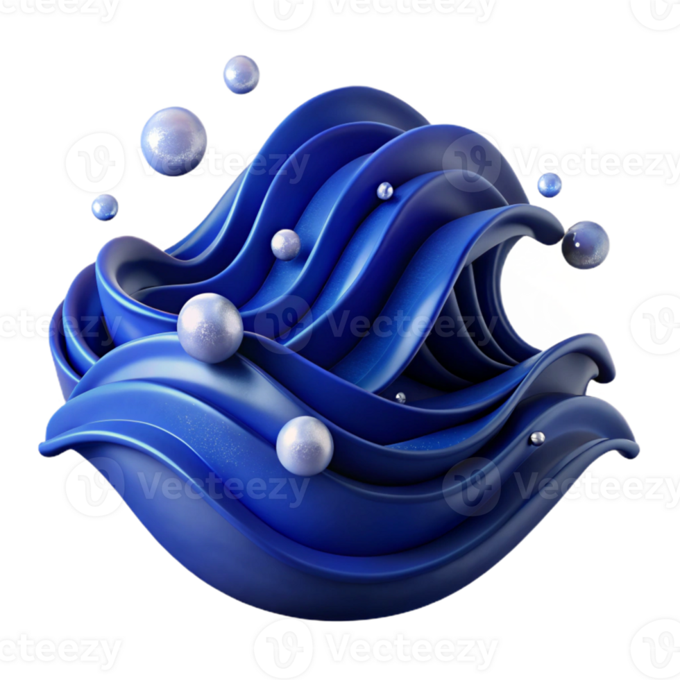 extraordinary modern Dark Blue Healing Ocean Waves Cutout high quality png
